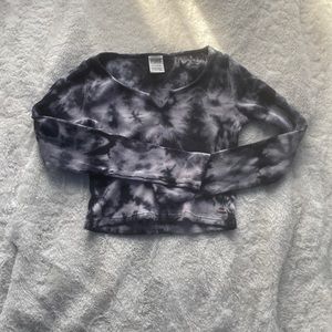 Pink rye dye crop top